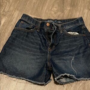Old Navy Blue Jean Shorts with Frayed Hem